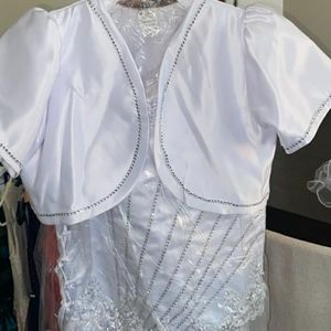 White ball gown dress